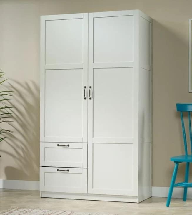 Armario multiusos armario de almacenamiento alto armario ancho color blanco