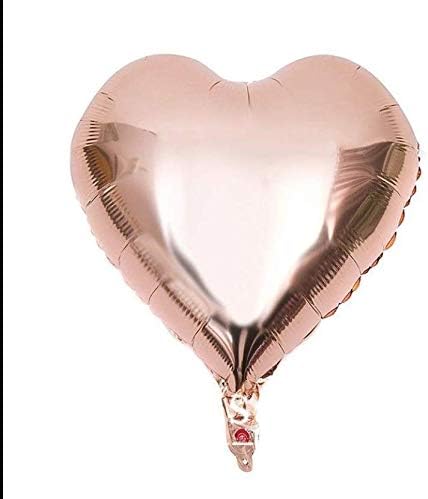 32" Heart Foil Balloons Valentines Inflating Wedding Helium Birthday Party Balloon Love Heart Balloon Rose Gold Color