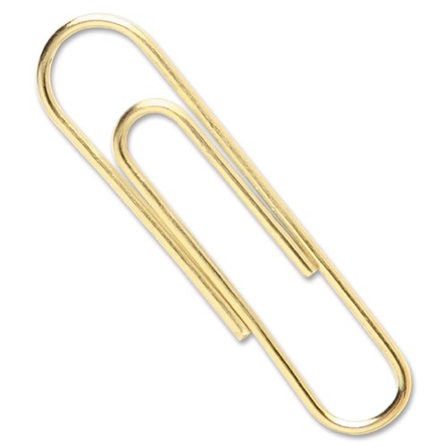 Acco Brands Value Pack Of 100 Acco Gold Tone Jumbo Paper Clips, Smooth Finish, Steel Wire, 20 Sheet Capacity, 2 Boxes, 50 Clips Per Box (A7072532) #TOP1