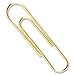 ACCO Brands Value Pack of 100 ACCO Gold Tone Jumbo Paper Clips, Smooth Finish, Steel Wire, 20 Sheet Capacity, 2 boxes, 50 Clips per Box (A7072532)