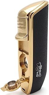 Tripple Torch Cigar Lighter - with Built in Cigar Punch
