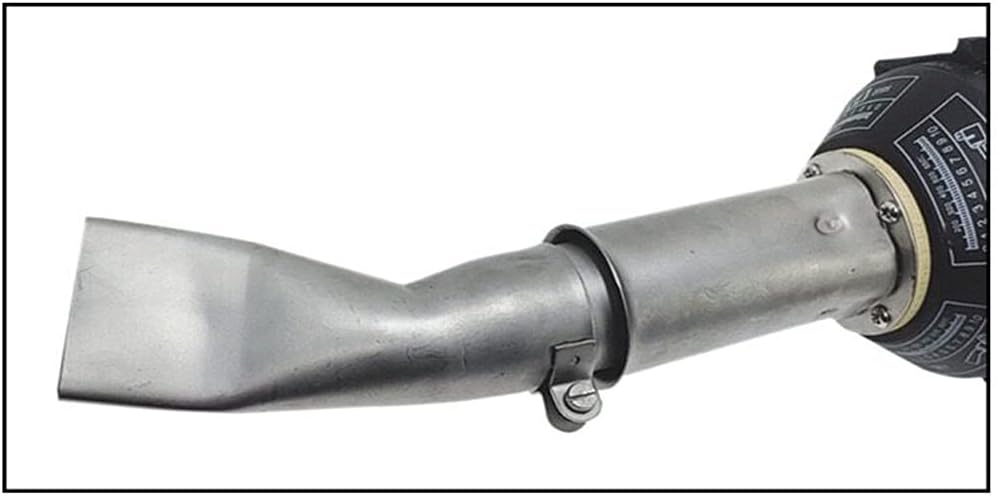 Beyondlife 20mm & 40mm Wide Mouth Tubular Flat Welding Nozzles, Stainless Steel, Replacement Hot Air Gun Tips for Vinyl PVC Plastic Welder Heating Gun, Heat Resisting