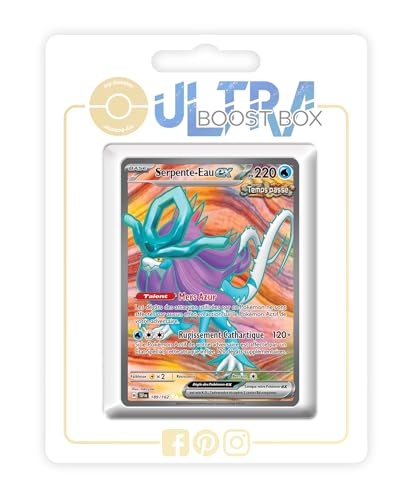 Serpente-Eau ex 189/162 carte Pokémon Secrète en coffret de 10 cartes en français