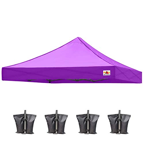 Image of ABCCANOPY Replacement Canopy Top for Pop Up Canopy Tent 8x8 Purple