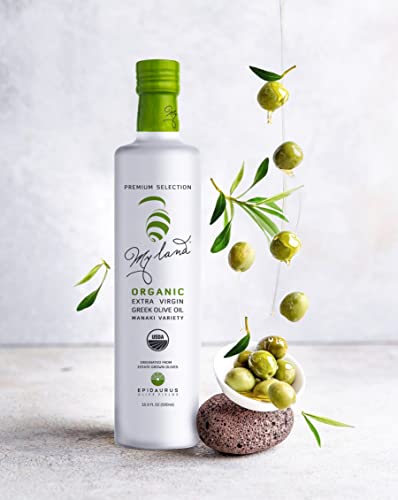 My Land Extra Virgin Olive Oil Bundle Made With The Classic And The Organic Bottles, 17Fl Oz Glass Bottles (Pack Of 2) #TOP1