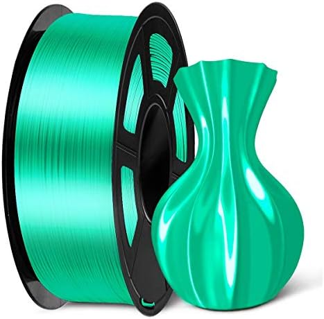 SUNLU Silk PLA Plus 3D Printer Filament, Silk PLA+ Filament 1.75mm with Smooth and Silky Glossy Finish, Good Rendering, Dimensional Accuracy +/- 0.02mm, 1kg (2.2lbs) Spool, Silk Light Gold