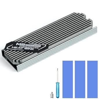 ASTARON M.2 SSD Heatsink 2280 Thin Cooler with Nano Thermal Pads