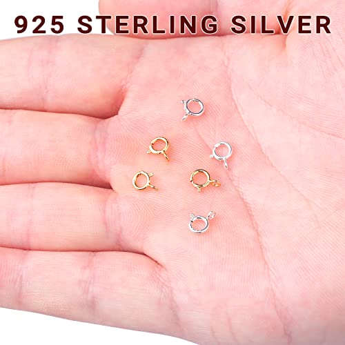 Lobster Clasps For Jewelry Making 925 Sterling Silver Lobster Claw Clasp With Jump Rings For Diy Necklaces Bracelet(3Pcs) #TOP2