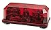 Wolo (3510M-R) Priority 1 Halogen Emergency Warning Mini Light Bar - Red Lens, Magnet Mount