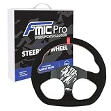 fmic.eu PERFORMANCE Sportlenkrad D-Shape wildleder 325mm versatz 42mm rot