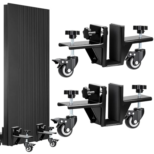 2Pcs Heavy Duty Door Cart，Adjustable Door Board Dolly with Wheels，Lifter Dolly for 1-3/8 to 2-1/4 Pre-Hung，The Single Person Hands Free Door Install Kit, Door Hanging Jig Kit.