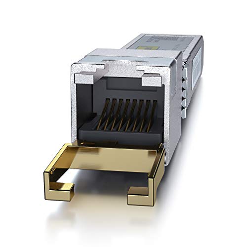 10Gtek 𝟭.𝟮𝟱/𝟮.𝟱/𝟱/𝟭𝟬𝗚-𝗧 𝗦𝗙𝗣+ 𝘁𝗼 𝗥𝗝𝟰𝟱 CAT.6a Copper Transceiver, Auto-Negotiation SFP+ Ethernet Module, up to 30-Meter, for Cisco SFP-10G-T-S, Netgear, Pack of 10 by 10Gtek - Image 3
