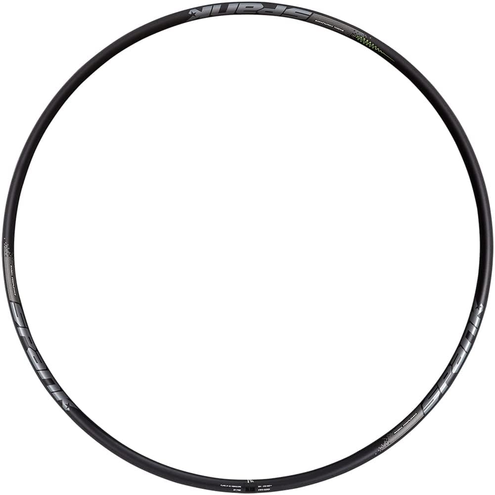 Spank Flare 24 Oc Vibrocore Rim (700C/29 Inch/28H -Black), Tubeless Ready Rim, Clincher Rim, Optimized for Gravel, XC and MTB Cross Country use, High Lateral Stiffness