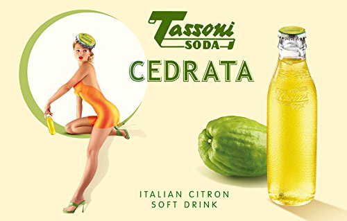 25x Tassoni Cedrata Italian Citrus Soft Drink Beverage Soda Aperitif 180ml