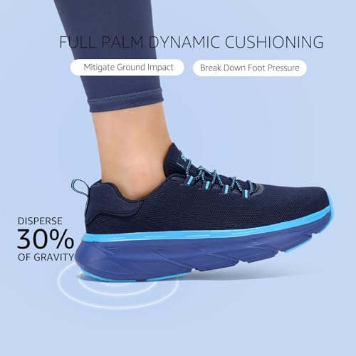 STQ Slip on Sneakers Women Orthopedic Walking Shoes for Plantar Fasciitis Relief Cushioned Sole Arch Support Breathable Non Slip Tennis Athletic Gym Workout Comfort Memory Foam Fashion Sneaker3