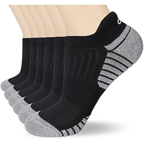 coskefy Socken Herren Damen, Sneaker Socken Herren 43-46 39-42 35-38 47-50, Baumwolle Sportsocken Schwarz Weiß Grau Cover