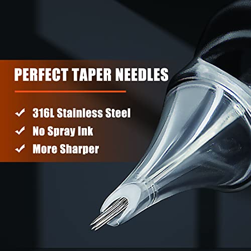 Tattoo Cartridge Needles - 20Pcs Disposable Tattoo Needles Cartridge Finger Ledge Integration Tattoo Cartridge Needles Standard 3Rl Round Linder Needles For Cartridge Tattoo Pen Machine Permanent Tattoo Supplies(1003Rl) #TOP1