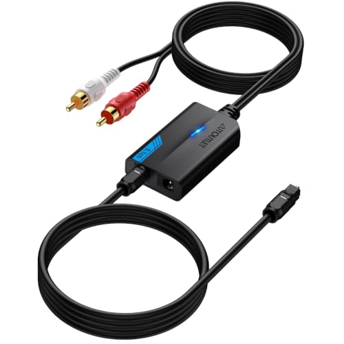 Image of AUTOUTLET 192kHz SPDIF to RCA Converter with Dolby AC-3 DTS 5.1ch