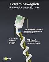 goobay CAT 8.1 Netzwerkkabel im 10er Set/Patchkabel geschirmt, super-flexible, U/FTP/CU Ethernet Kabel, PiMF, LSZH/Cat 8.1 Kabel mit 10Gbits / Weiß / 10x0,25m, 79496 – Ansicht 6