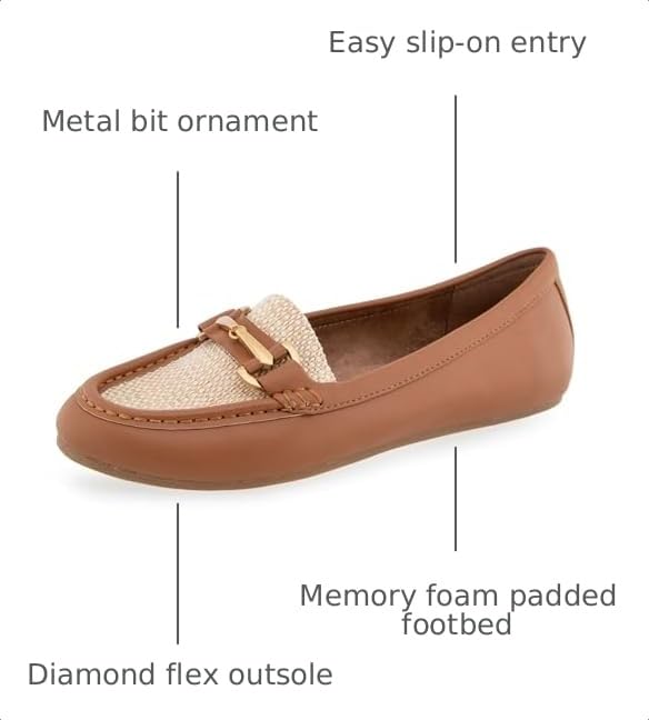Image of Aerosoles Women's Day Drive Loafer, Natural Raffia, 8M