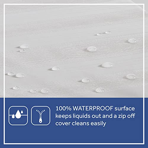 Sealy Butterfly Waterproof Ultra Firm Baby Crib Mattress And Toddler Bed Mattress, Made In Usa, 52"X28" - White Stripe #TOP5