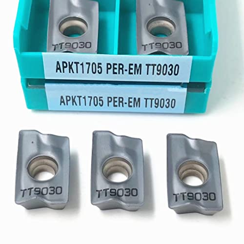 10 piezas APKT1705 PER EM TT9080 herramienta de torno miniatura 2