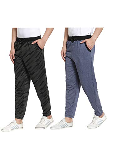 Image of UZARUS Men's Cotton Joggers Gym Sports Track Pants - Pack of 2