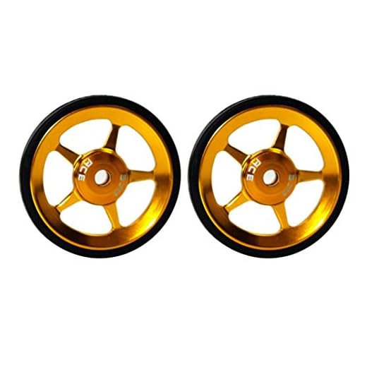YSHTAN - Ruedas para bicicleta (2 unidades, aleación de aluminio ultraligero, de goma, para bicicleta plegable Brompton, color negro