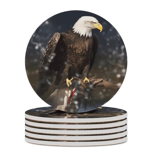 Dessous de verre aigle céramique, idée cadeau originale - 2