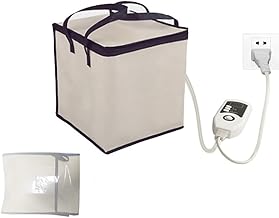 10in Fermentation Box Bag, Folding Dough Fermentation Cabinet with Heater, 1-60°C Accurate Temperature Control, (no Frame) Soft Case Yogurt Maker Natto Bread Fermentation Tote