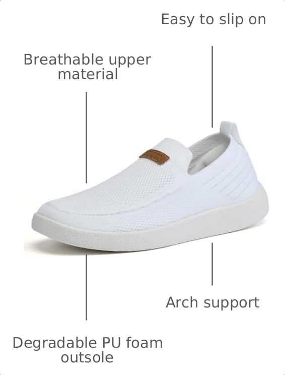 Image of Women's Slip Ons Lightweight Comfortable Loafers for Women Casual Deck Shoes Breathable Outdoor Walking Shoes
