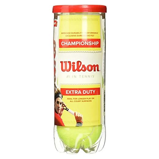 WILSON Bolas de tênis Championship – extras, pacote com 4 latas (3 bolas)