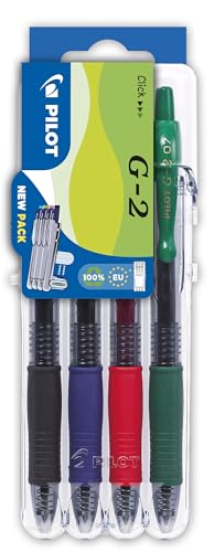 Set de 4 bolígrafos gel retráctiles PILOT G207 0.7mm miniatura 3
