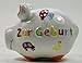 Produktbild Spardose Schwein "Zur Geburt" - Keramik, klein