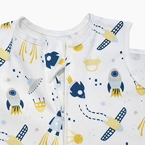 Enrich Ylife Baby 100% Cotton Sleeping Bag Split Swaddle Wearable Blanket For Boys And Girls, 4 Season, 6-12 Months (Spaceship) #TOP3
