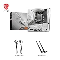 MSI B650M Project Zero Motherboard, Back-Connect Micro-ATX - Unterstützt Ryzen 9000, 8000 & 7000 Serie Prozessoren, AM5 - DDR5 Memory Boost 6400+MHz/OC, 1 x PCIe 4.0 x16, 2 x M.2 Gen4, Wi-Fi 6E – Ansicht 7
