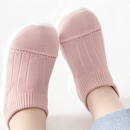 Fenyiti Baby Boys Girls Sneakers Infant Non-Slip Soft Outdoor Shoes Infant Toddler Breathable Mesh Walking Shoes Prewalker Lightweight Home Slippers (A-Pink, Toddler, Numeric_7, Numeric, Us_Footwear_Size_System, Medium) #TOP3