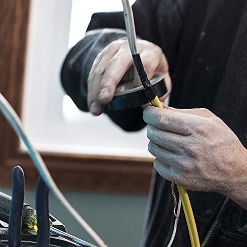 Nastro isolante nero, in confezione da 10 pezzi