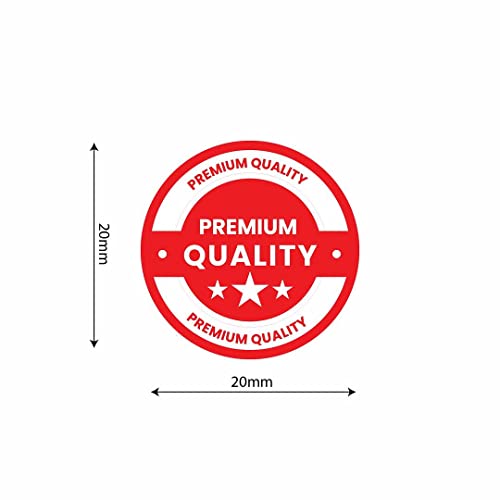 Image of CVANU 2500pcs Premium Quality Mini Sticker in Red Color Round Shape (20 X 20mm) cv6