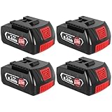 batterie bosch 18v 5ah 【Détails du produit】Type de batterie : Li-ion | Tension : 18 V | Capacité : 8000 mAh/8,0 Ah | Puissance : 144 watts | Remplacement pour Bosch Batterie 18V