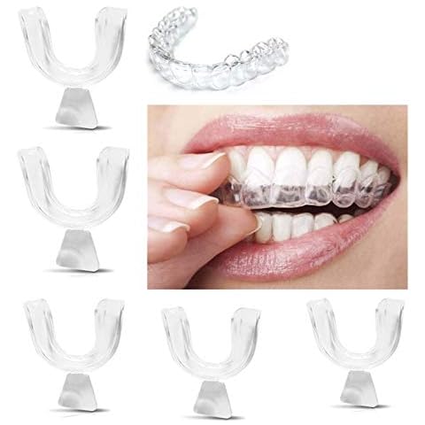 Eshylala 5 Pieces Teeth Whitening Trays Whitening Teeth Trays Whitener Mouth Guard Care Oral Hygiene Bleaching Tooth Tool Cover