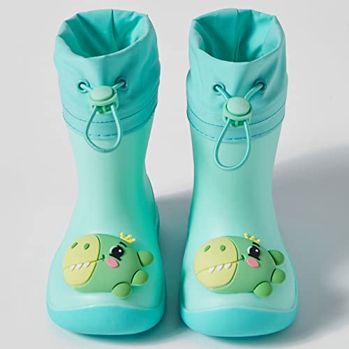 sfdgfhyf Kids Rain Boots Toddler Rain Shoes Children 𝐰aterproof Boots for Boys and Girls Warm Bundle Muzzle2