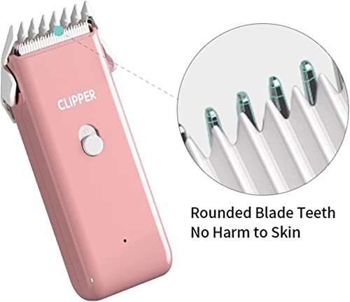 Image of Dog Clippers Pet Grooming Clippers Kit Low Noise Shaver Portable Electric USB Rechargeable Cordless Trimmer for Dogs,Cats and Other Pets, Pink