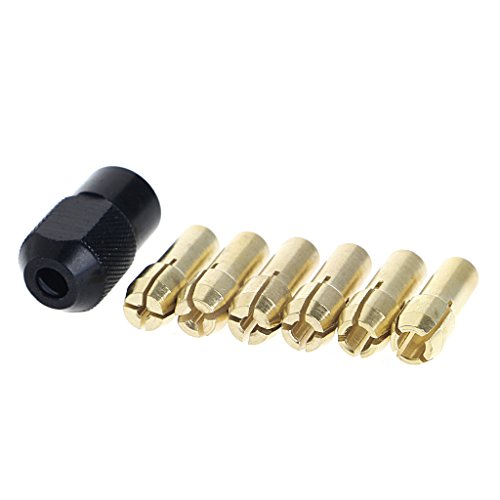 7Pcs Brass 1.0 1.6 2.0 2.4 3.2 + Check 0.75 Fits Rotary Tools