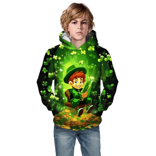 Unisex Child Full Zip Hoodie Sweatshirt Little Boys Girls Kids Hooded Unisex Sweatshirt 3D St. with (AG, 6-7 Years)2