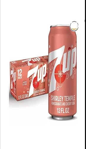 7UP Shirley Temple Soda, 12 FL OZ Cans, 12 Pack