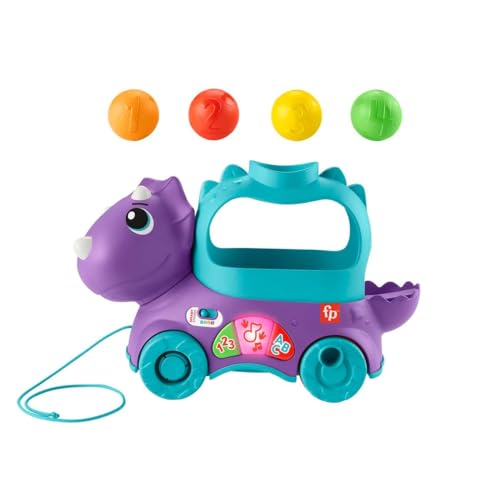 Image of Fisher-Price Ball Fun Pull-Along Dino, Version: UK-English, HNR50