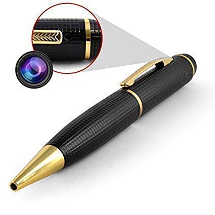Second Vision® Golden Pen Hidden Camera Full Hd 1080p Video Recorder Spy Gear Body Cam Portable Pocket Camera with 70 Minutes Battery Life with 32gb Memory Card for Business Conference and Security-image-4