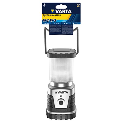 VARTA 4 Watt LED Camping Lantern L20 3D Camping Lamp Garden Lantern Tent Lamp Lantern Lamp Torch Splashproof & Longlife Power D Mono LR20 Battery (Pack of 4) - Image 4