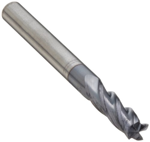 Melin Tool CCMG-NC Carbide Square Nose End Mill, AlTiN Monolayer Finish, 30 Deg Helix, 4 Flutes, 2.5000